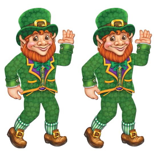 Beistle 33" Jointed Leprechauns, 2ct.